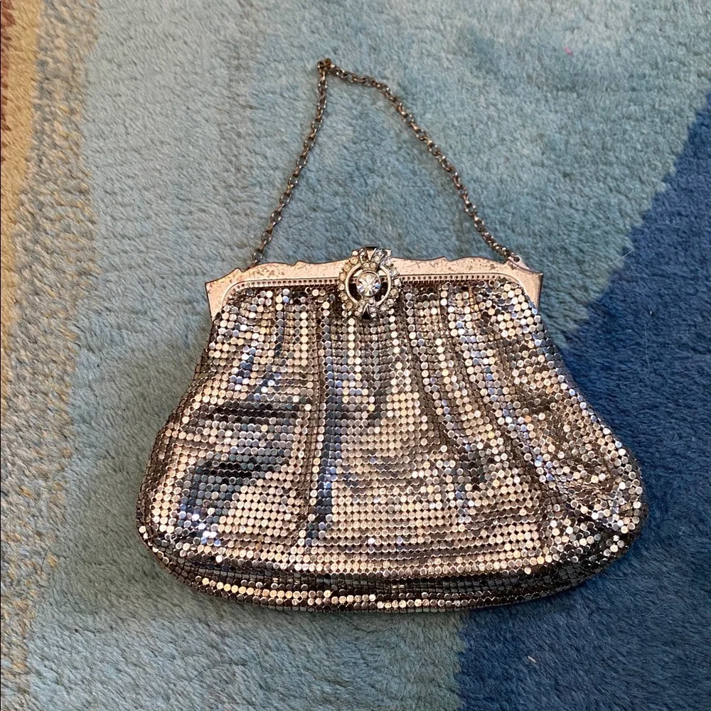 Whiting & Davis 1940s mesh evening bag - Picture 1 of 9